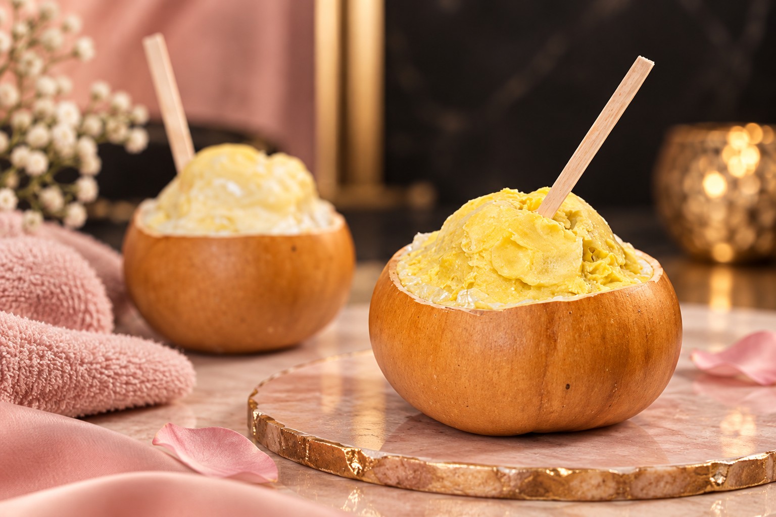 Cream textures and beauty-care ingredients